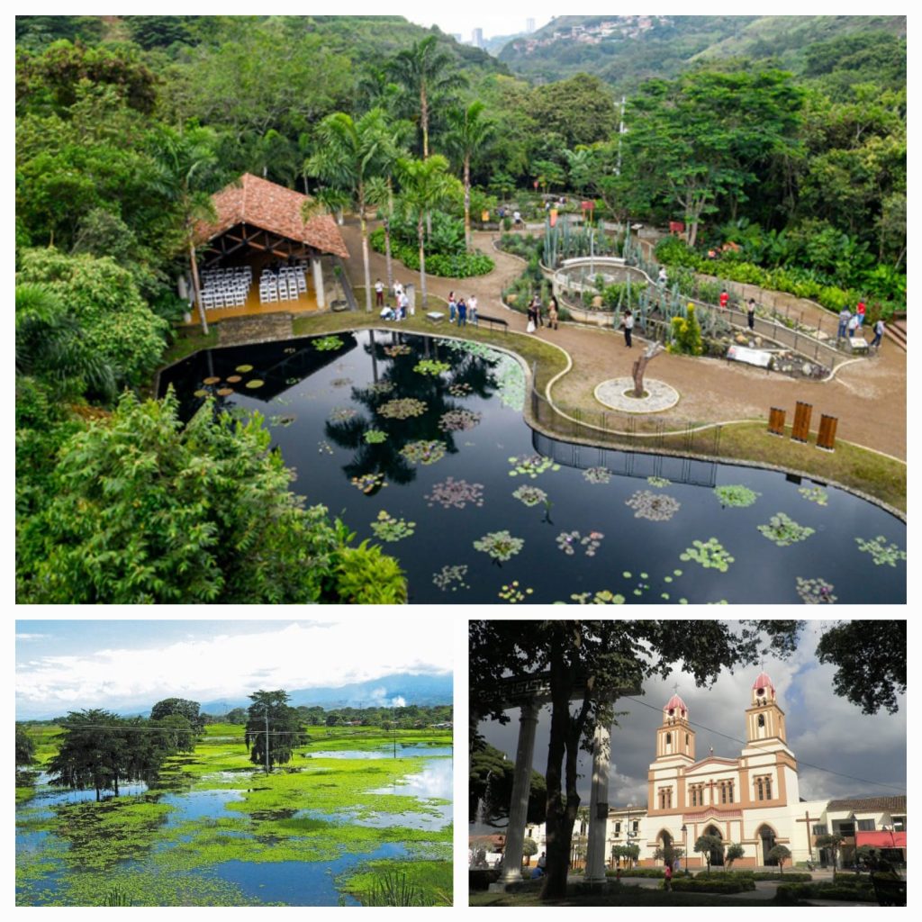  humedal Platanares en Yumbo, el kilómetro 18 - La Florida, la laguna de Sonso y el Jardín Botánico de Cali.