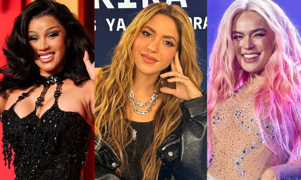 Shakira, Cardi B, Karol G 