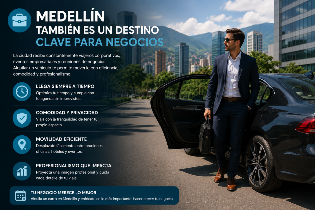 movilidad ejecutiva y viajes de negocios Medellín