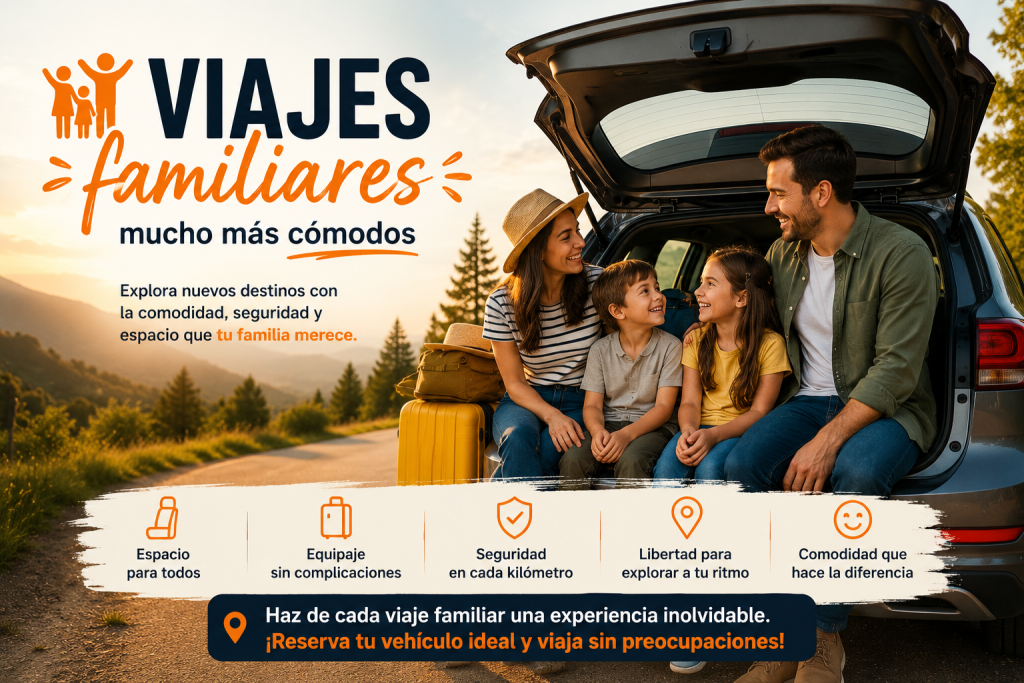 familia viajando cómodamente por Antioquia