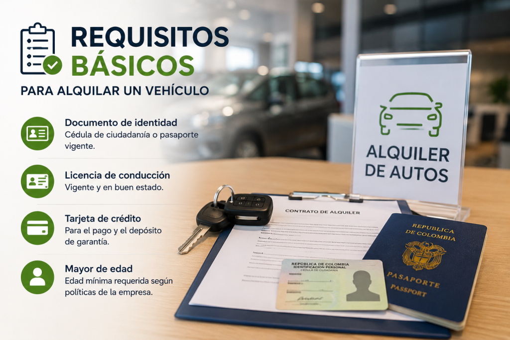 documentos para alquiler de autos Medellín
