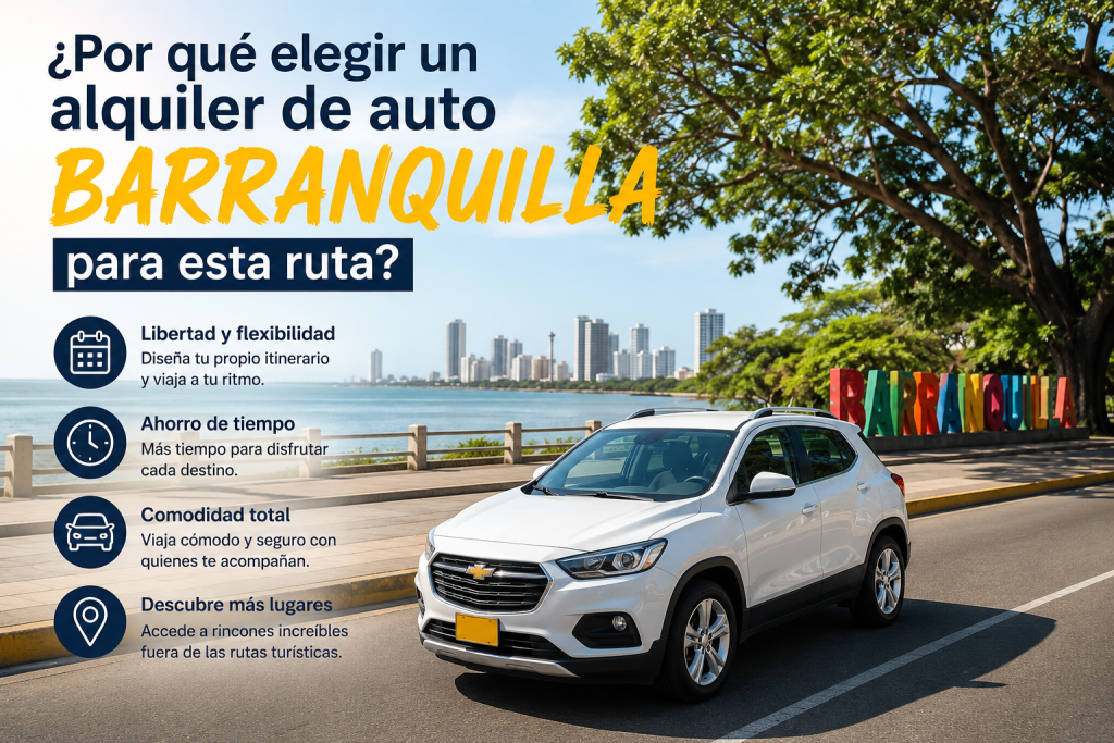 alquiler de auto Barranquilla en el Malecón

