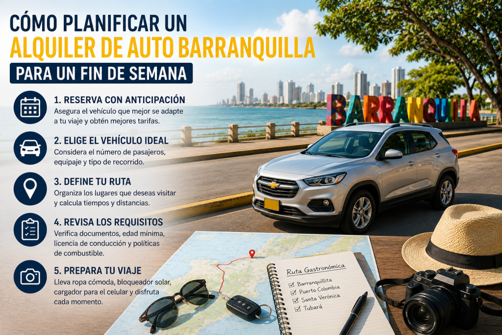 ruta gastronómica con alquiler de auto Barranquilla
